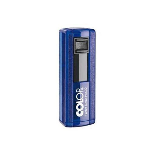 Colop Pocket azul em outra vista