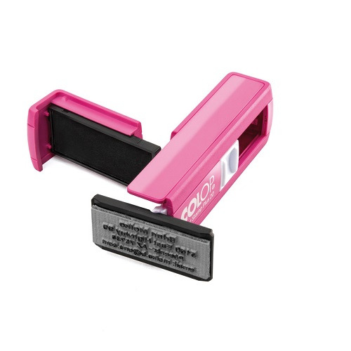 Colop Pocket rosa em outra vista